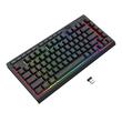Tastatura gaming Bluetooth cu fir si wireless Redragon Crescent Pro neagra iluminare RGB