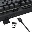 Tastatura gaming Bluetooth cu fir si wireless Redragon Crescent Pro neagra iluminare RGB
