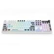 Tastatura gaming Bluetooth cu fir si wireless Redragon Volcano Pro alba iluminare RGB cu display