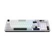 Tastatura gaming Bluetooth cu fir si wireless Redragon Aria Pro alba iluminare RGB cu display