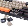 Tastatura Bluetooth si cu fir gaming mecanica Redragon Draconic Pro neagra taste negre gri si portocalii iluminare RGB