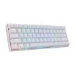 Tastatura Bluetooth si cu fir gaming mecanica Redragon Draconic alba iluminare RGB