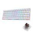 Tastatura Bluetooth si cu fir gaming mecanica Redragon Draconic alba iluminare RGB
