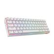 Tastatura Bluetooth si cu fir gaming mecanica Redragon Draconic Pro alba iluminare RGB