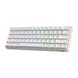Tastatura Bluetooth si cu fir gaming mecanica Redragon Draconic Pro alba iluminare RGB