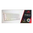 Tastatura Bluetooth si cu fir gaming mecanica Redragon Draconic Pro alba iluminare RGB
