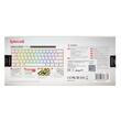 Tastatura Bluetooth si cu fir gaming mecanica Redragon Draconic Pro alba iluminare RGB