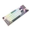 Tastatura gaming mecanica Redragon Kumara alba cu gri iluminare RGB switch-uri rosii