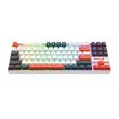 Tastatura gaming mecanica Redragon Kumara alba cu gri si portocaliu iluminare RGB switch-uri rosii