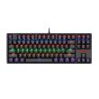 Tastatura gaming mecanica Redragon Daksa neagra iluminare rainbow			