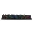 Tastatura gaming mecanica Redragon Kama neagra iluminare RGB switch-uri maro			