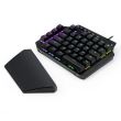 Tastatura gaming One-hand Redragon Ida neagra iluminare RGB			