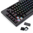 Tastatura gaming mecanica Redragon Broadsword neagra iluminare RGB			