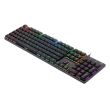 Tastatura gaming mecanica Redragon Shrapnel neagra iluminare RGB switch-uri rosii			