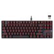 Tastatura gaming mecanica wireless Redragon Mahoraga neagra iluminare rosie switch-uri rosii