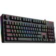 Tastatura gaming mecanica Redragon Amsa Pro iluminare RGB neagra switch-uri albastre