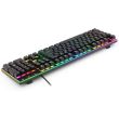 Tastatura gaming mecanica Redragon Ratri iluminare RGB neagra switch-uri albastre