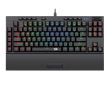 Tastatura gaming mecanica cu fir si wireless Redragon Vishnu iluminare RGB neagra