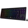 Tastatura gaming mecanica cu fir si wireless Redragon Vishnu iluminare RGB neagra