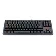 Tastatura gaming Bluetooth cu fir si wireless Redragon Karma neagra iluminare RGB switch-uri albastre