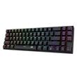Tastatura gaming wireless si cu fir Redragon Deimos neagra iluminare RGB switch-uri albastre
