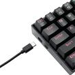 Tastatura gaming wireless si cu fir Redragon Deimos neagra iluminare RGB switch-uri albastre