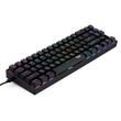 Tastatura gaming wireless si cu fir Redragon Deimos neagra iluminare RGB switch-uri albastre