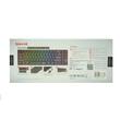 Tastatura gaming wireless si cu fir Redragon Deimos neagra iluminare RGB switch-uri rosii