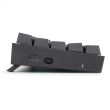 Tastatura gaming wireless si cu fir Redragon Deimos neagra iluminare RGB switch-uri rosii