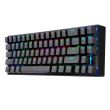 Tastatura gaming wireless si cu fir Redragon Deimos neagra iluminare RGB switch-uri rosii