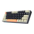 Tastatura gaming mecanica Redragon Lakshmi neagra cu portocaliu si gri iluminare alba