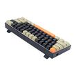 Tastatura gaming mecanica Redragon Lakshmi neagra cu portocaliu si gri iluminare alba