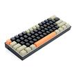 Tastatura gaming mecanica Redragon Lakshmi neagra cu portocaliu si gri iluminare alba