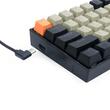 Tastatura gaming mecanica Redragon Lakshmi neagra cu portocaliu si gri iluminare alba