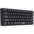 Tastatura gaming mecanica Redragon Lakshmi neagra iluminare Rainbow switch-uri rosii