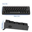Tastatura gaming mecanica Redragon Lakshmi neagra iluminare Rainbow switch-uri rosii