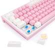 Tastatura gaming mecanica Redragon Bes alba cu roz iluminare RGB switch-uri albastre