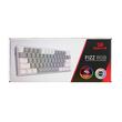 Tastatura gaming mecanica Redragon Fizz gri cu alb iluminare RGB switch-uri rosii