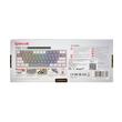 Tastatura gaming mecanica Redragon Fizz gri cu alb iluminare RGB switch-uri rosii