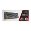 Tastatura gaming mecanica Redragon Fizz neagra iluminare RGB switch-uri rosii