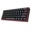 Tastatura gaming mecanica Redragon Fizz neagra iluminare RGB switch-uri rosii
