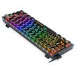 Tastatura gaming mecanica Redragon Fizz transparenta iluminare RGB switch-uri transparente