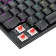 Tastatura gaming mecanica Bluetooth cu fir si wireless Redragon Horus neagra iluminare RGB switch-uri rosii