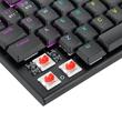 Tastatura gaming mecanica Bluetooth cu fir si wireless Redragon Horus Pro neagra iluminare RGB switch-uri rosii
