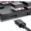 Tastatura gaming mecanica Bluetooth cu fir si wireless Redragon Horus Pro neagra iluminare RGB switch-uri rosii