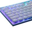 Tastatura gaming mecanica Bluetooth cu fir si wireless Redragon Horus TKL alba iluminare RGB switch-uri rosii