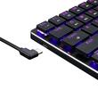 Tastatura gaming mecanica Bluetooth cu fir si wireless Redragon Elise Pro RGB neagra iluminare RGB