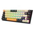 Tastatura gaming mecanica Redragon Ryze alba cu gri iluminare RGB switch-uri rosii