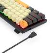 Tastatura gaming mecanica Redragon Ryze alba cu gri iluminare RGB switch-uri rosii