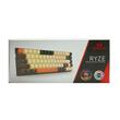 Tastatura gaming mecanica Redragon Ryze alba cu gri iluminare RGB switch-uri rosii